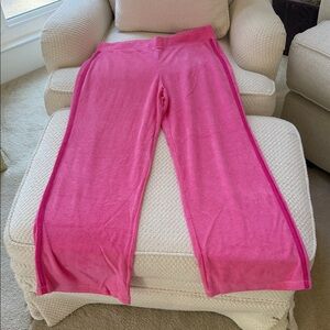 Boston Proper Pink Terry Cloth Pants